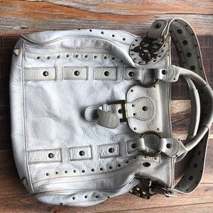 Betsey Johnson white leather bag.